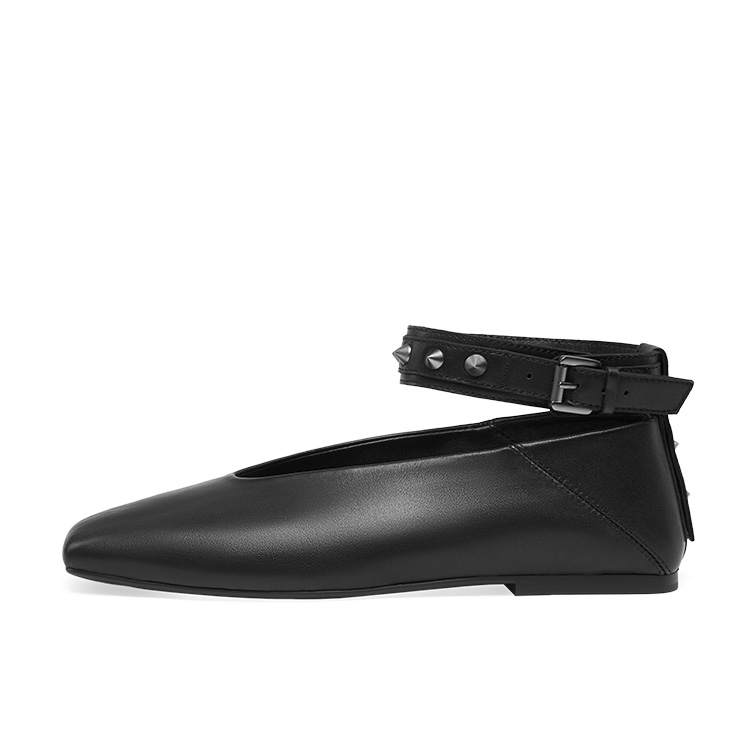 ASH BEST Sheepskin Mary Jane Shoes Women's
