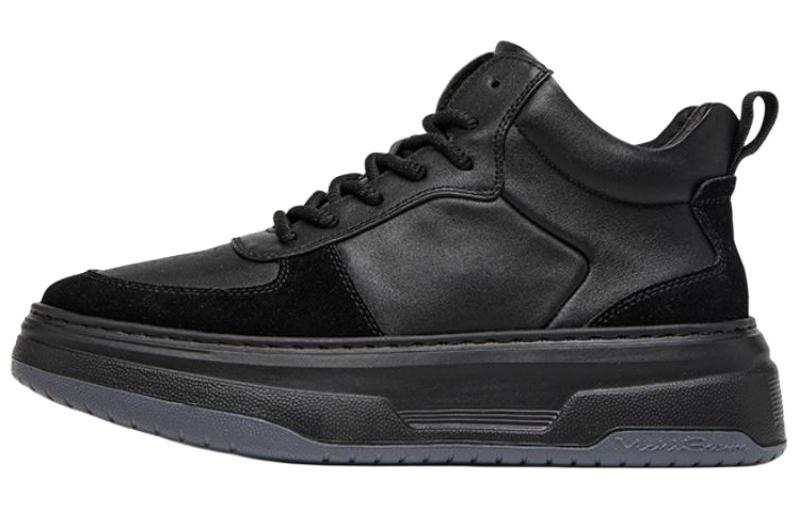 VICKI BROWN Cow Leather High top Skateboard Shoes Men's