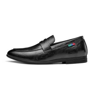 CARTELO Cow Split Leather Men's Casual Shoes Men's Black