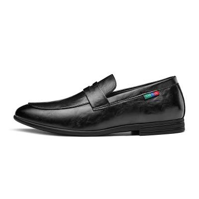 CARTELO Cow Split Leather Men's Casual Shoes Men's Black