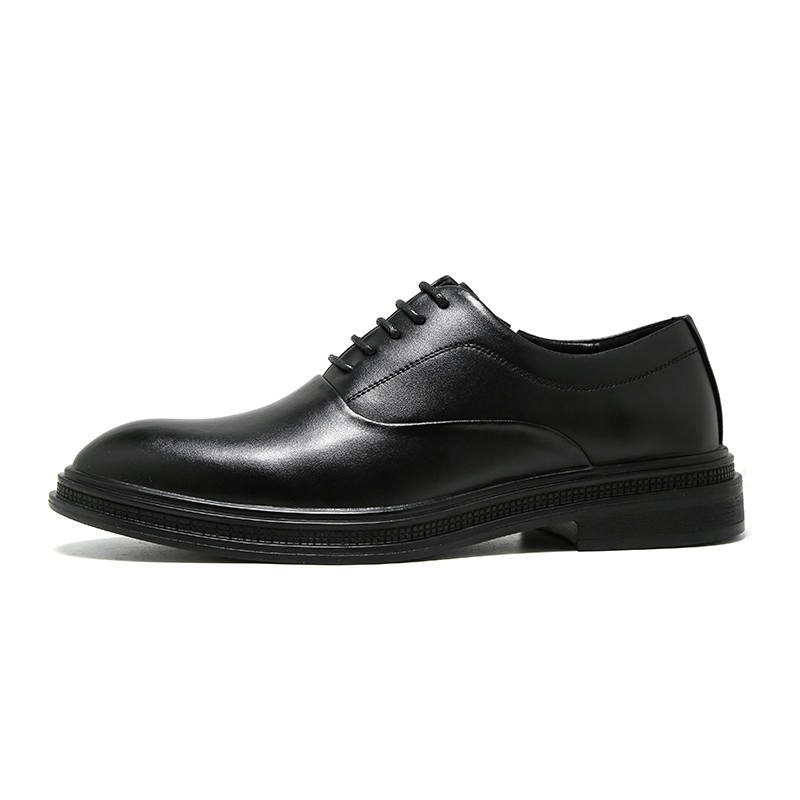 KAQIAODI Dress Shoes Men's Low Top Black/Brown