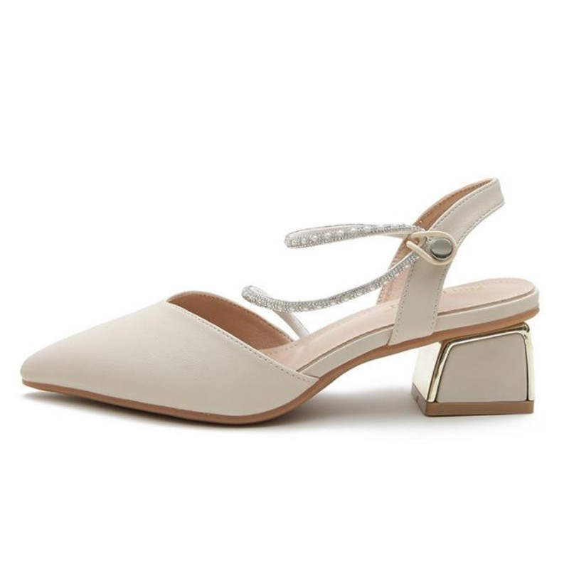 TATAYA Microfiber Leather Chunky Heel High Heels Women's