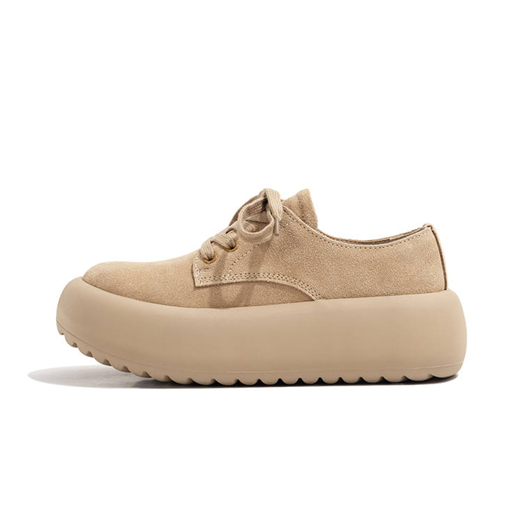 LAOMIAO Nubuck Casual Shoes Women's Khaki
