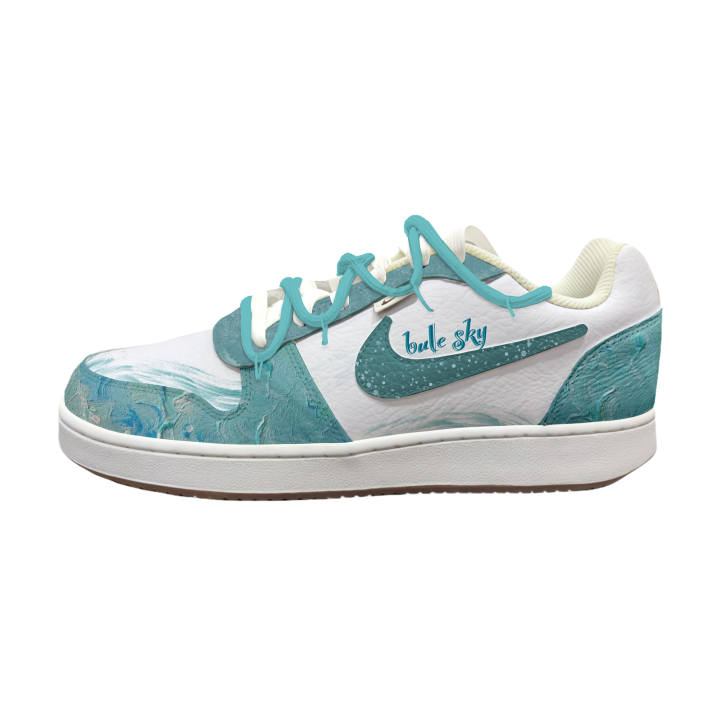 Nike Nike EBERNON Abrasion Resistant Slip Resistant Low top Skateboard Shoes Men's