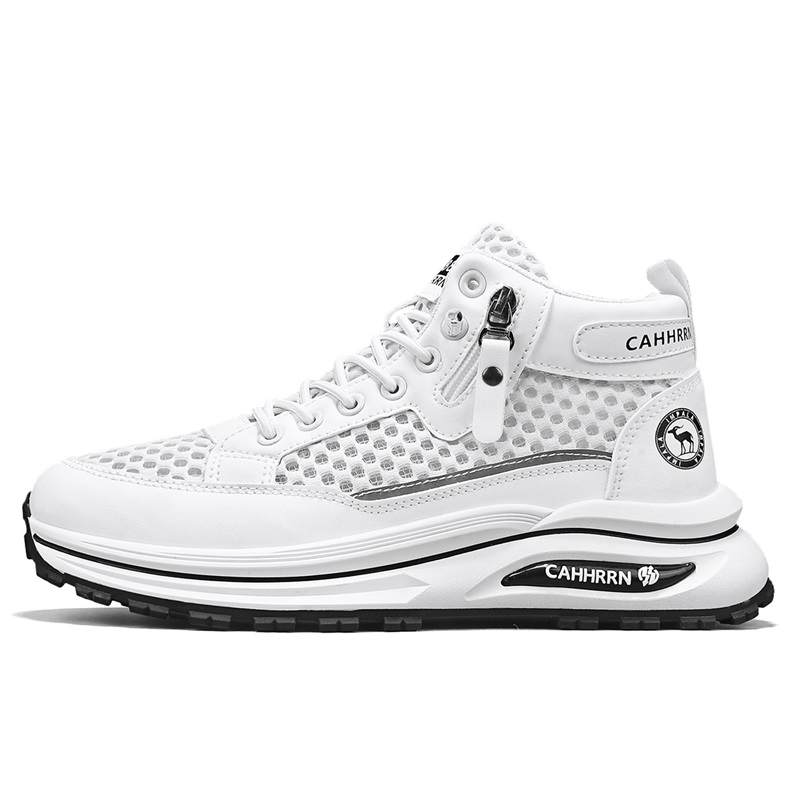 NMR Mesh, Leather Abrasion Resistant Breathable Abrasion Resistant Breathable High top Casual Shoes Men's