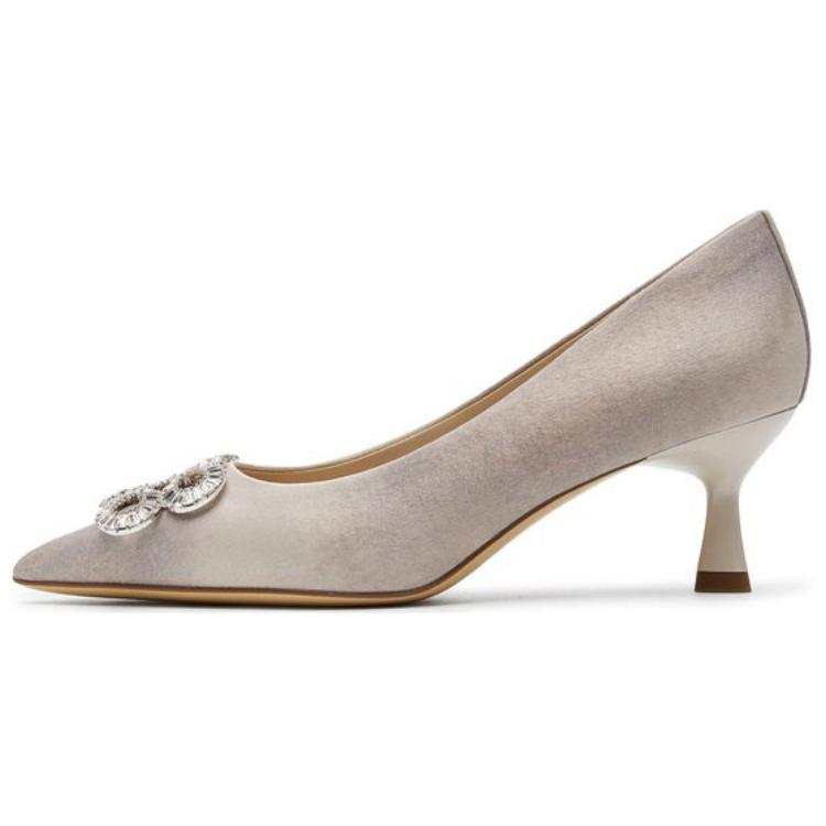 Joypeace Full Of Stars Fabric Slim Heel High Heels Women's