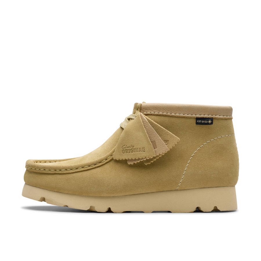 Clarks Cow Split Leather Ankle Boots Women's Yellow