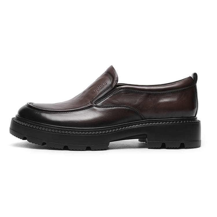 GOLDLION Cow Leather Loafers Men's