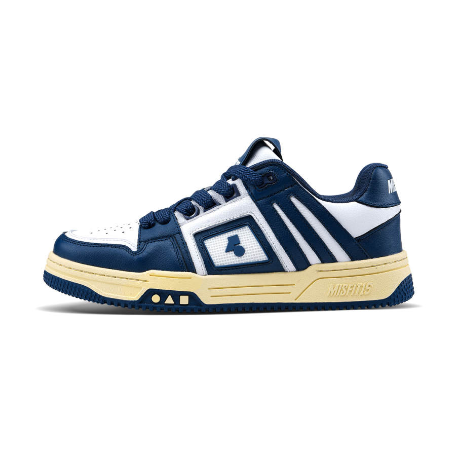 MAISON MISFIT 15 Savior Top Grain Cow Leather Low top Casual Skate Shoes Unisex Marine Blue