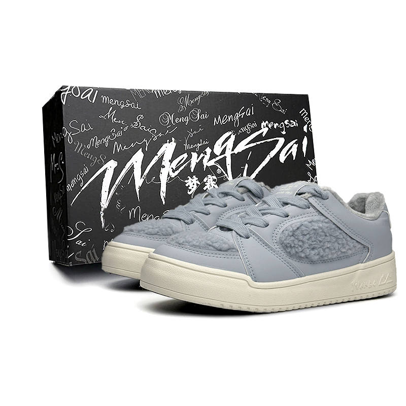 Mengsai Thermal Coverage Low top Skateboard Shoes Women's Moon Blue