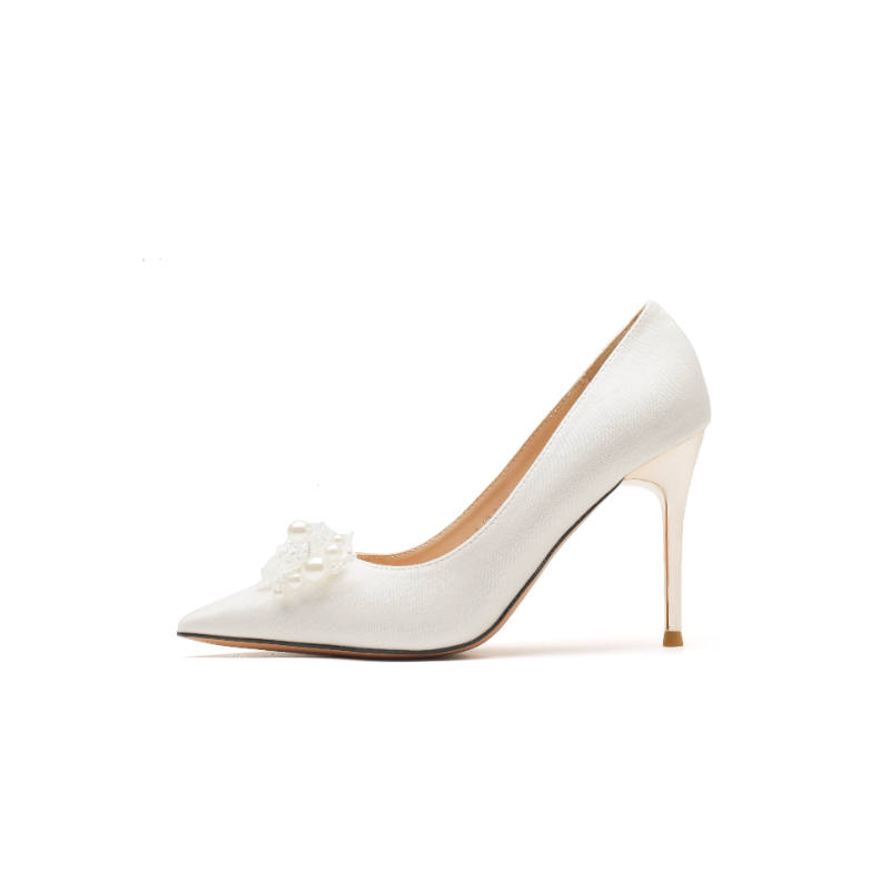 ZUOMILUO Silk Slim Heel High Heels Women's