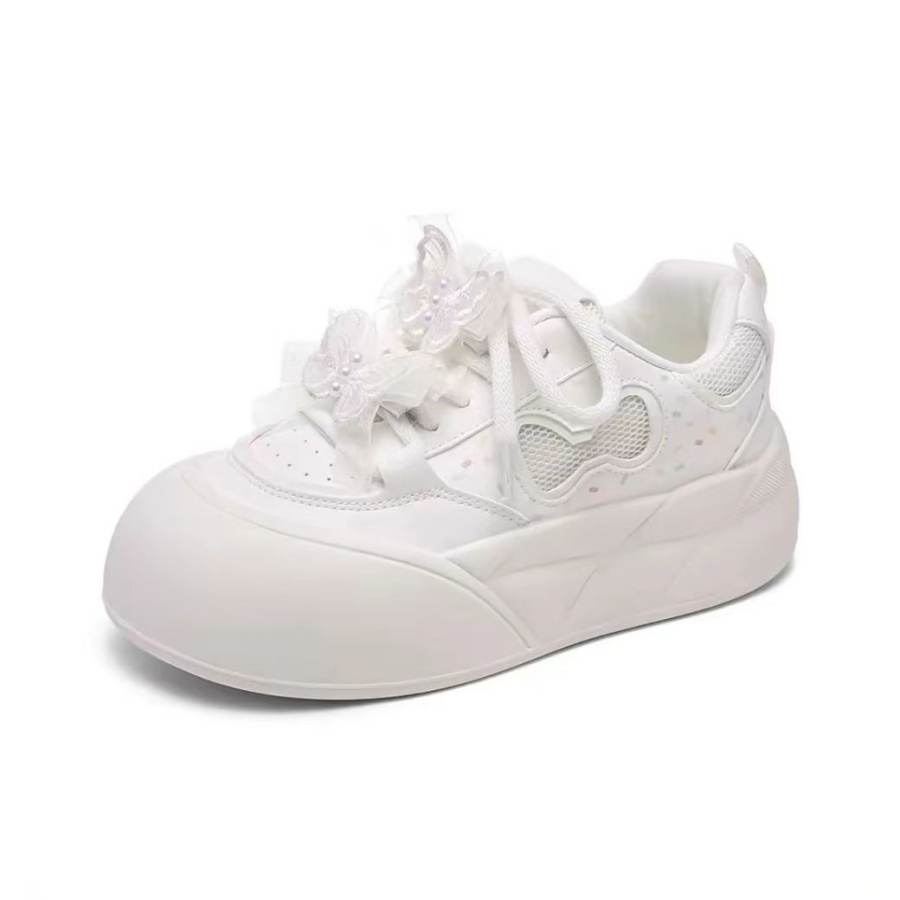 Alxnan Synthetic Leather, Mesh Low top Skateboard Shoes Women's