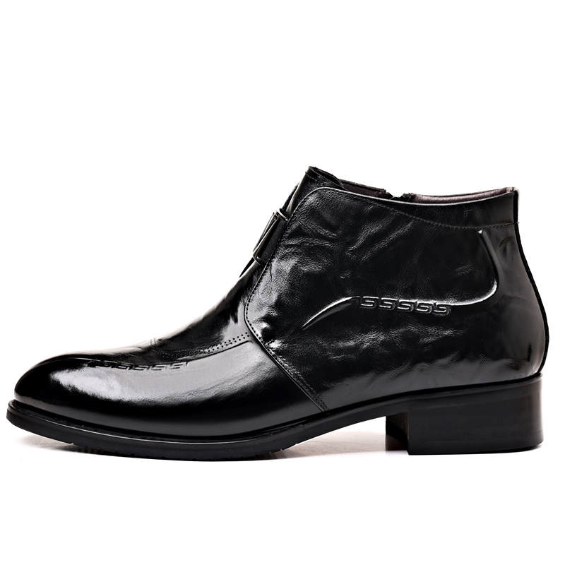 LUOMAIKE Cow Leather Dress Shoes Men's Black