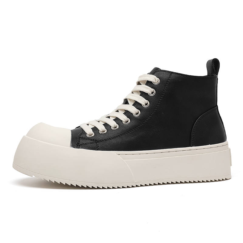 ZHENRAN ZHENRAN High top Skateboard Shoes Men's Black