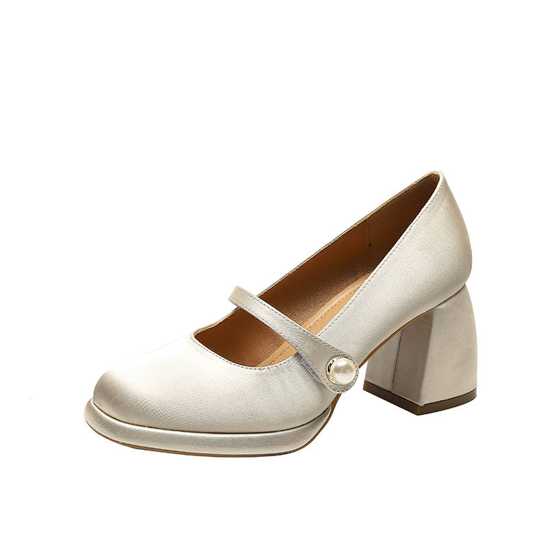 TATAYA Mary Jane Shoes Women's Ecru