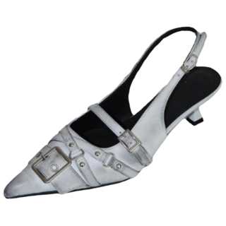 Mooreyu Atelier Slim Heel High Heels 6CM Women's White