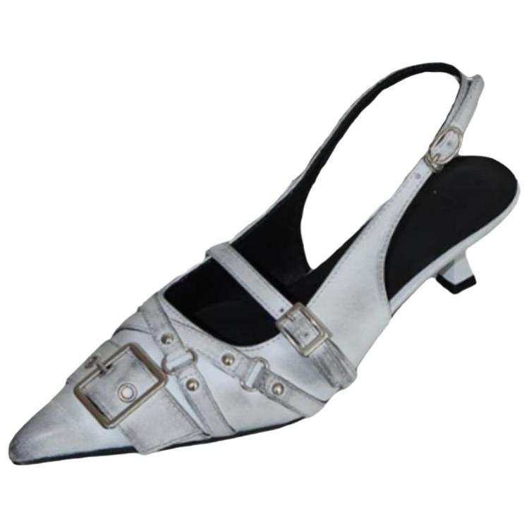 Mooreyu Atelier Slim Heel High Heels 6CM Women's White