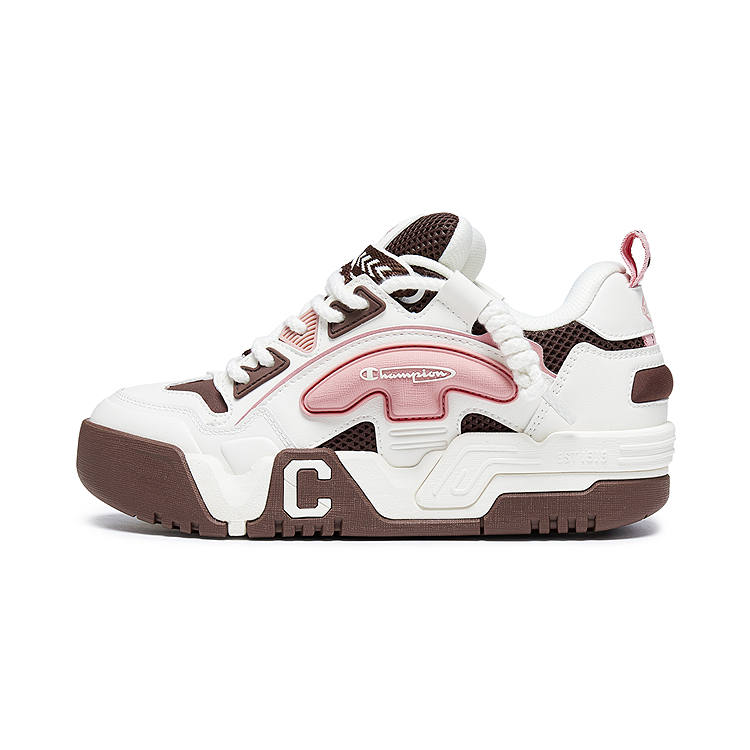 Champion Balance Low top Skateboard Shoes Women's Pinecone Brown/Milk White