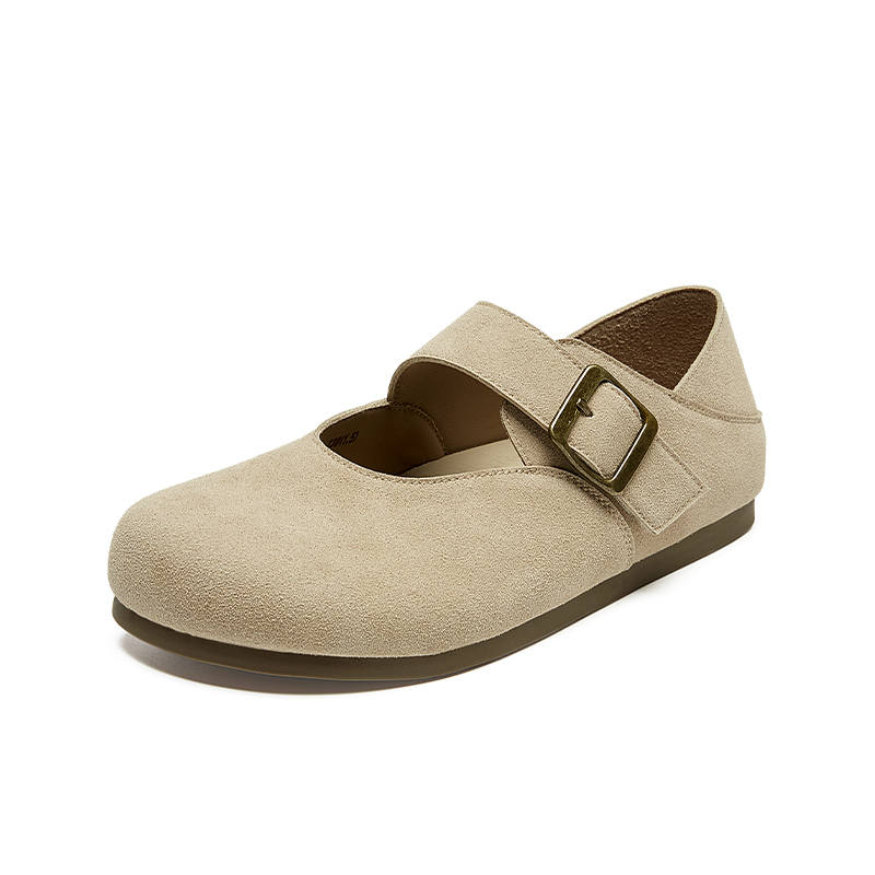 JOSINY Spring Vintage Minimalist Style, Versatile Niche Fashion Lightweight, Birkenstock Style Shoes Flat