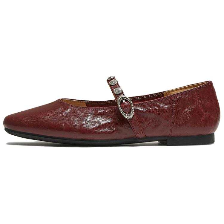BASTO Rouge Clasp Block Heel Mary Jane Shoes Women's