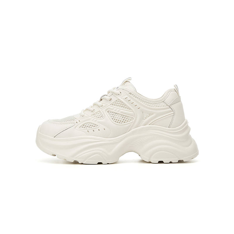 DAPHNE DAPHNE Synthetic Leather Breathable Low top Chunky Sneakers Women's