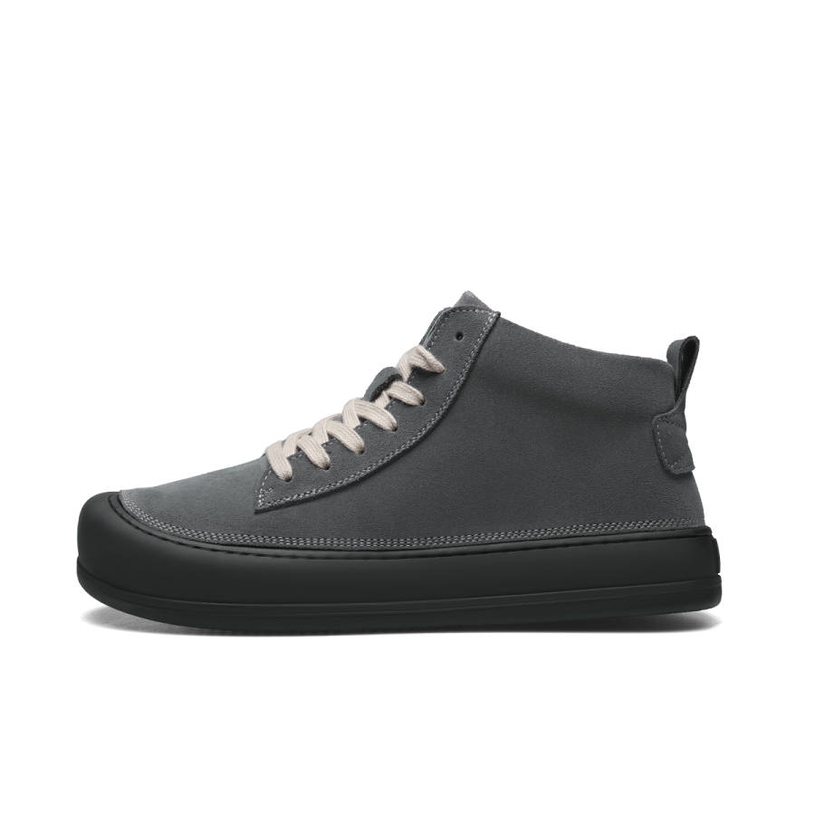 D:FUSE SCANDINAVIA D FUSE SCANDINAVIA Cow Split Leather Slip Resistant Slip Resistant Mid top Skateboard Shoes Men's