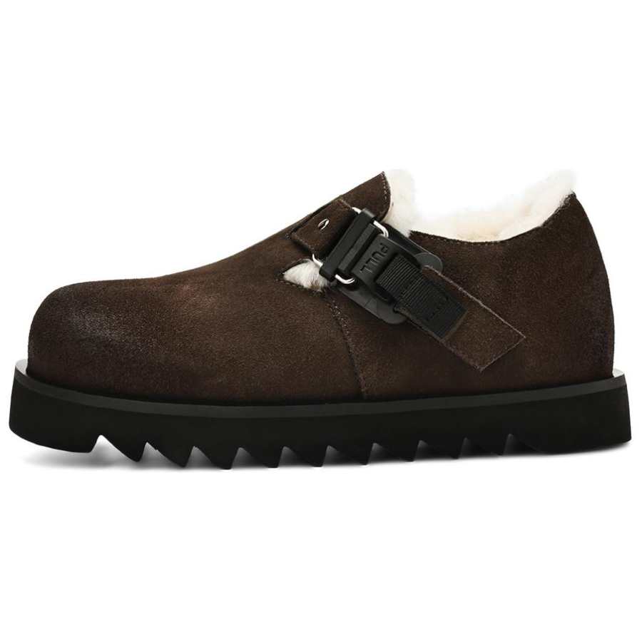 Rosa Bianca Birkenstock Shoes Cow Split Leather Wool 1300g Thickened And Fleece Lined Fluffy Shoes Casual Shoes 2.6cm