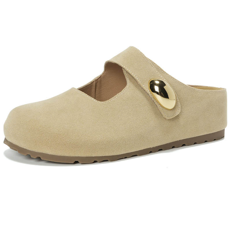 LANMOU Rubber Sole Odor Resistant Abrasion Resistant Odor Resistant, Abrasion Resistant Closed Toe Slippers Women's