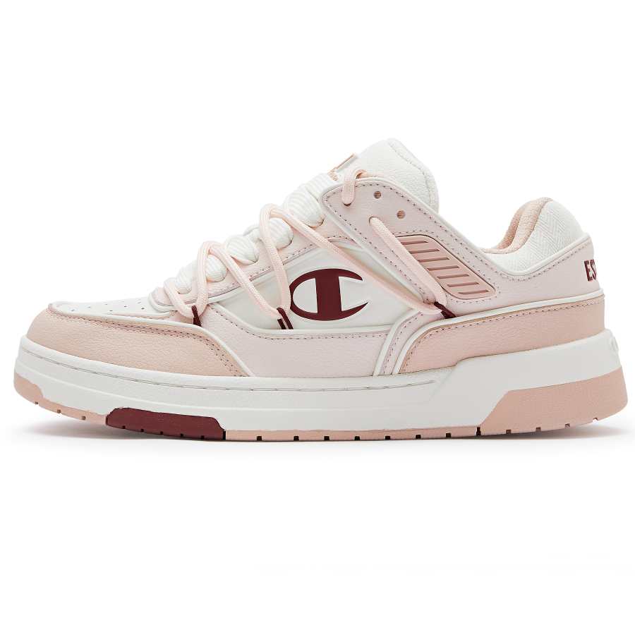 Champion Low top Skateboard Shoes Unisex Pink White
