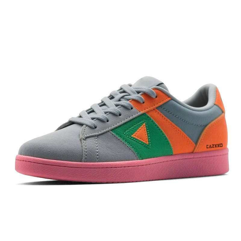 CAZXXO Low top Skateboard Shoes Men's Gray Orange