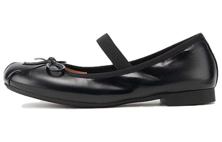 C°BANNER Cow Leather Flat Mary Jane Shoes 1.5cm Women's