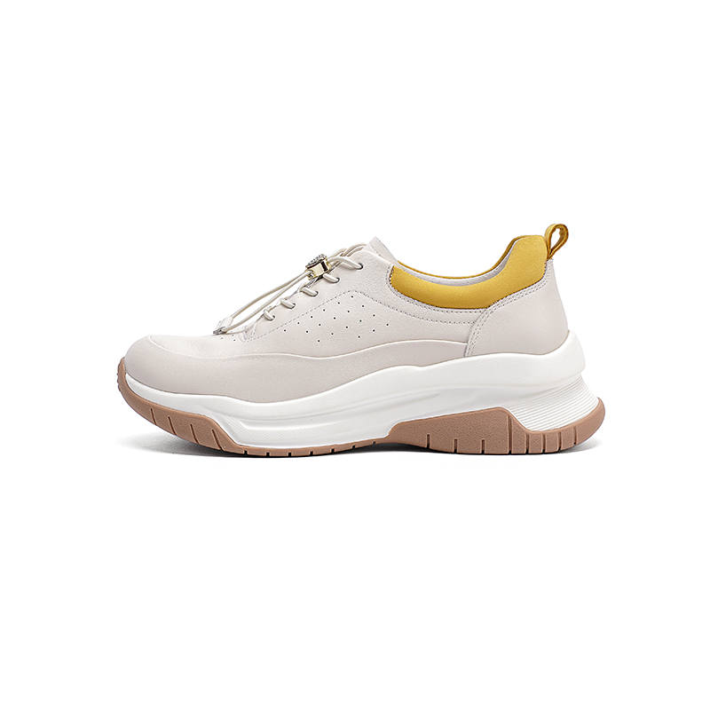 HARSON Cow Leather Cushioning Low top Casual Shoes Women's