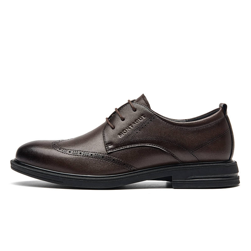 Montagut Dress Shoes Men's Low Top Brown/Black
