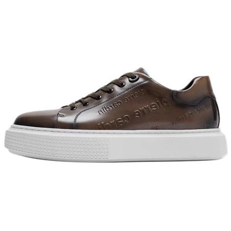 PIERRE CARDIN Classical Style Collection Cow Leather Cushioning Low top Skateboard Shoes Men's