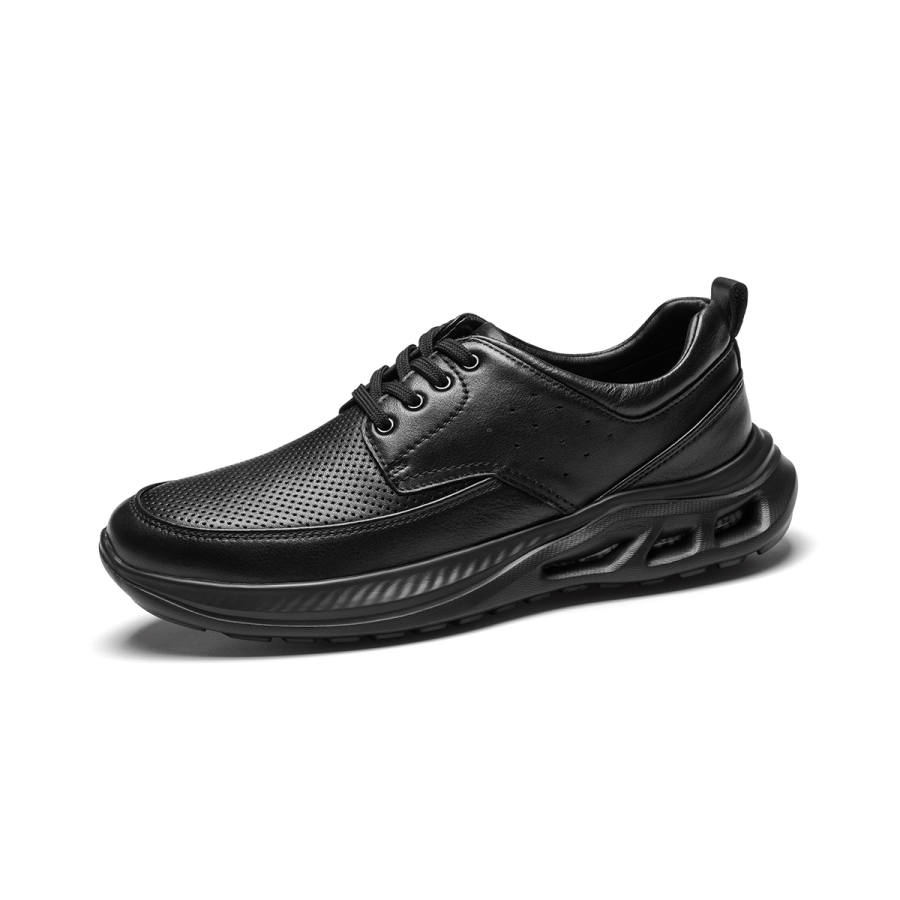 J.BENATO Cow Leather Casual Shoes Men's Black