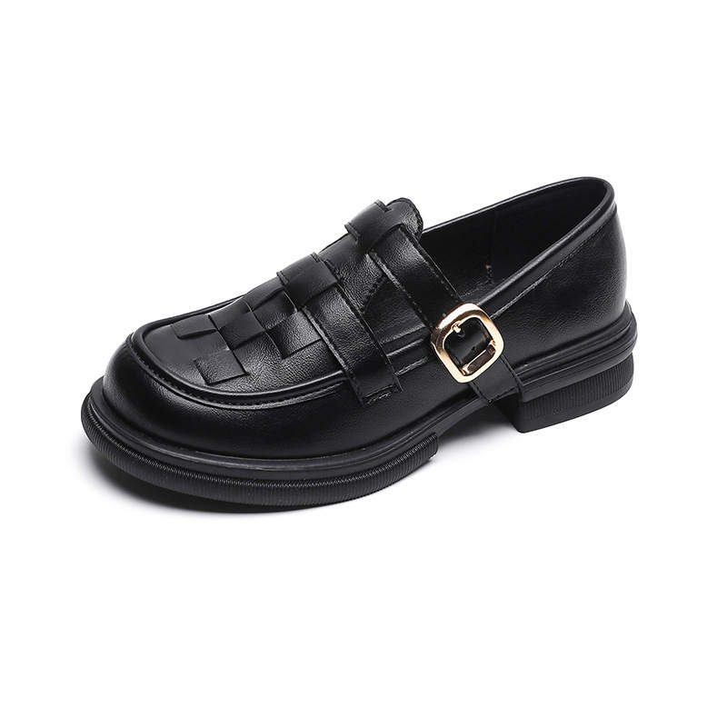 QITUMAUL Microfiber Leather Casual Shoes Women's Black