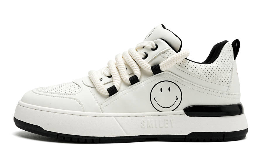 SMILEY SMILEY Leather Low top Skateboard Shoes Men's