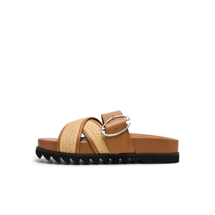 Lost In Echo Slide Slippers Women's Straw Woven Color
