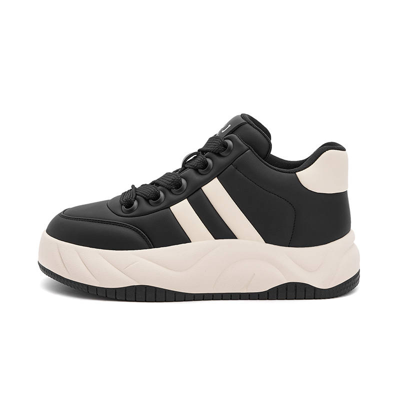 JOSINY Synthetic Leather Mid top Skateboard Shoes Women's