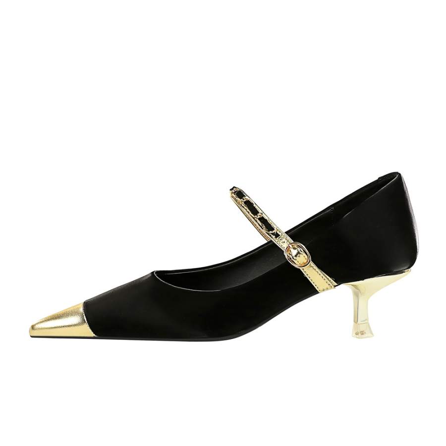 QITUMAUL Slim Heel High Heels 4.5cm Women's