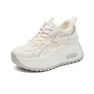 POOQ Mesh Breathable Low top Chunky Sneakers Women's