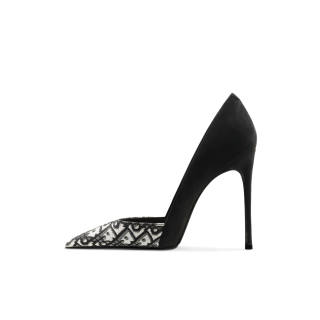 CHUYANG High Heels Women's Black White