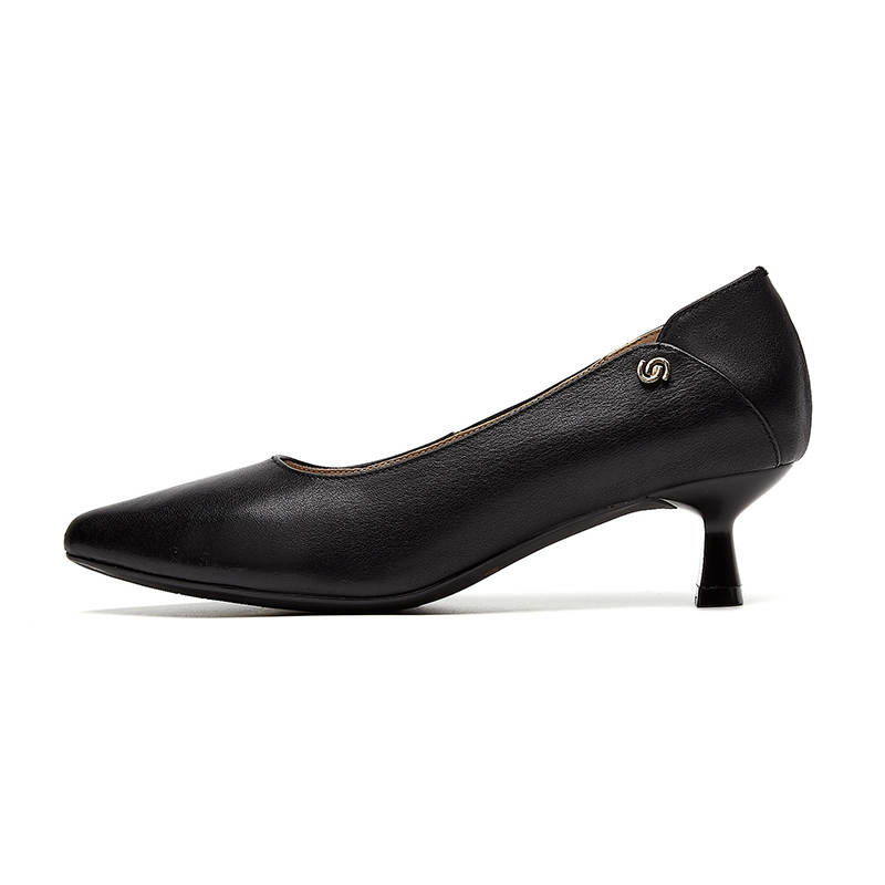 Rich Birds Top Grain Cow Leather Slim Heel High Heels Women's