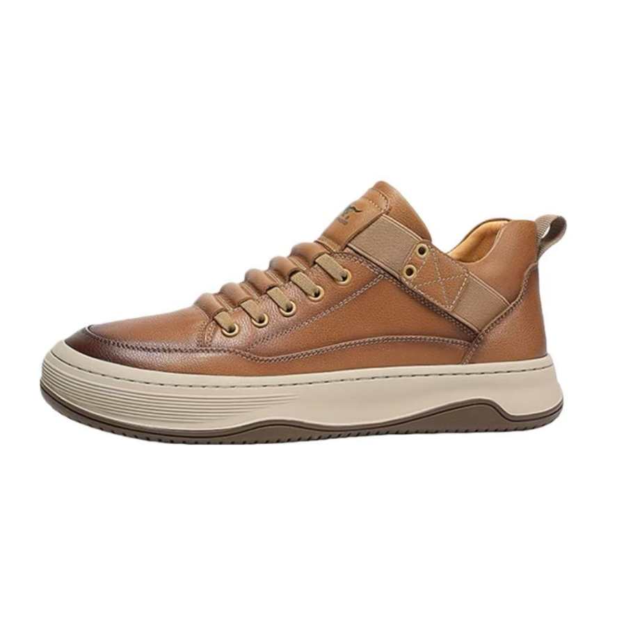 SEPTWOLVES Top Grain Cow Leather Fleece Lined Comfortable Fashion Vintage Skateboard Shoes Men's HD