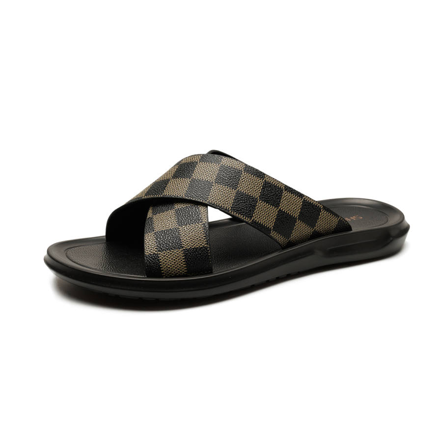 SHOUBA Rubber Sole Slip Resistant Abrasion Resistant Slip Resistant Abrasion Resistant Slide Slippers Men's