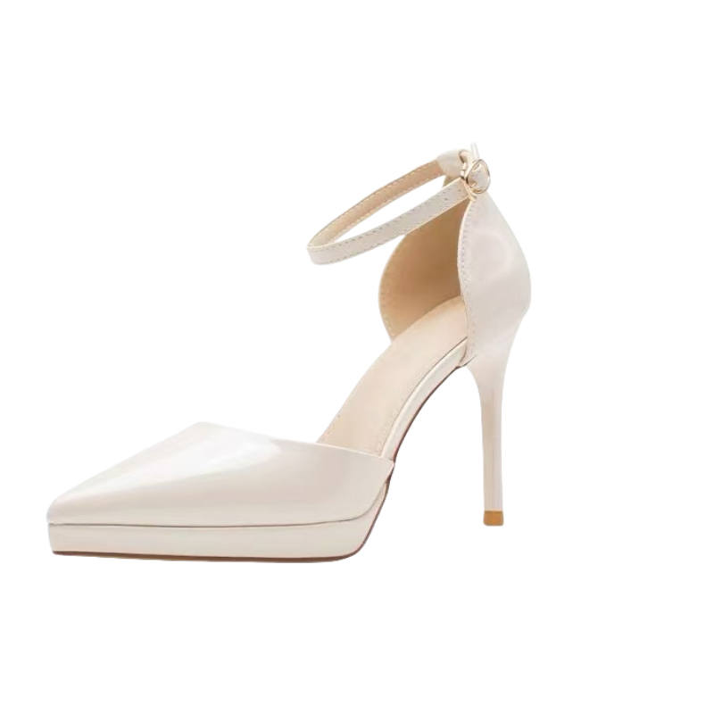 WOXXXN Pu Slim Heel High Heels Women's