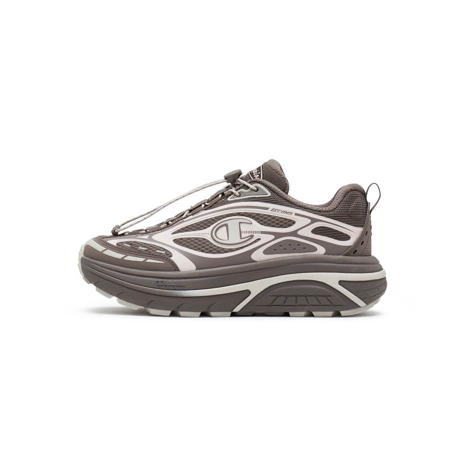Champion Synthetic Leather Low top Running Shoes Women's Coffee Bean Gray/Light Rose Red