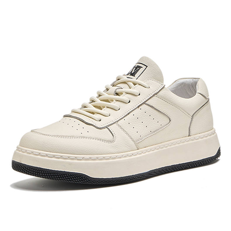 SENJIALUO Top Grain Cow Leather Moisture Wicking Height Increasing Balance Abrasion Resistant Slip Resistant