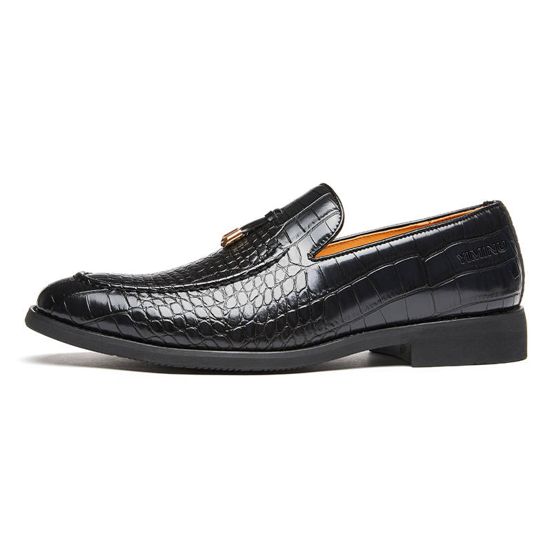 YIMINU Men's Casual Shoes Men's Low Top Black