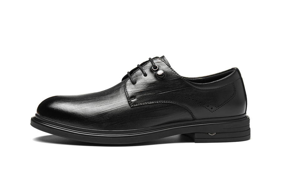 HLA Business Versatile Pointed Toe Dress Shoes Abrasion Resistant Trendy Derby Shoes Men's